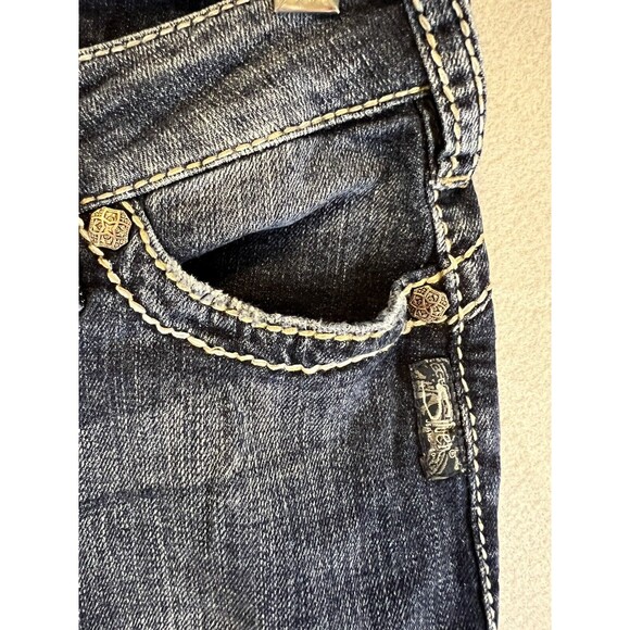 Silver Tuesday Low Rise Crop Denim Women’s Size 26 Medium Wash Jeans - Picture 6 of 6